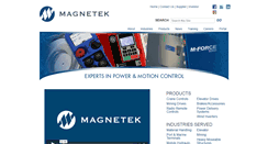 Desktop Screenshot of magnetek.com